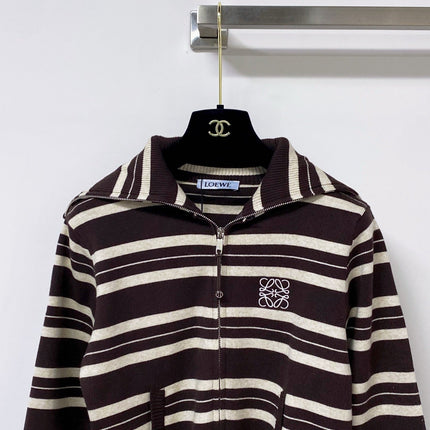 LOEWE 26S ZIP-UP KNIT CARDIGAN 711