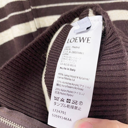 LOEWE 26S ZIP-UP KNIT CARDIGAN 711