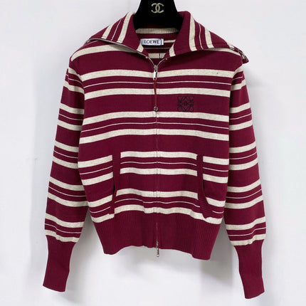 LOEWE 26S ZIP-UP KNIT CARDIGAN 710