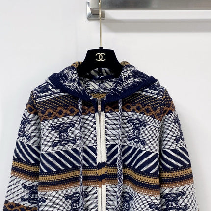 CELINE 26S ZIP-UP KNIT HOODIE 623