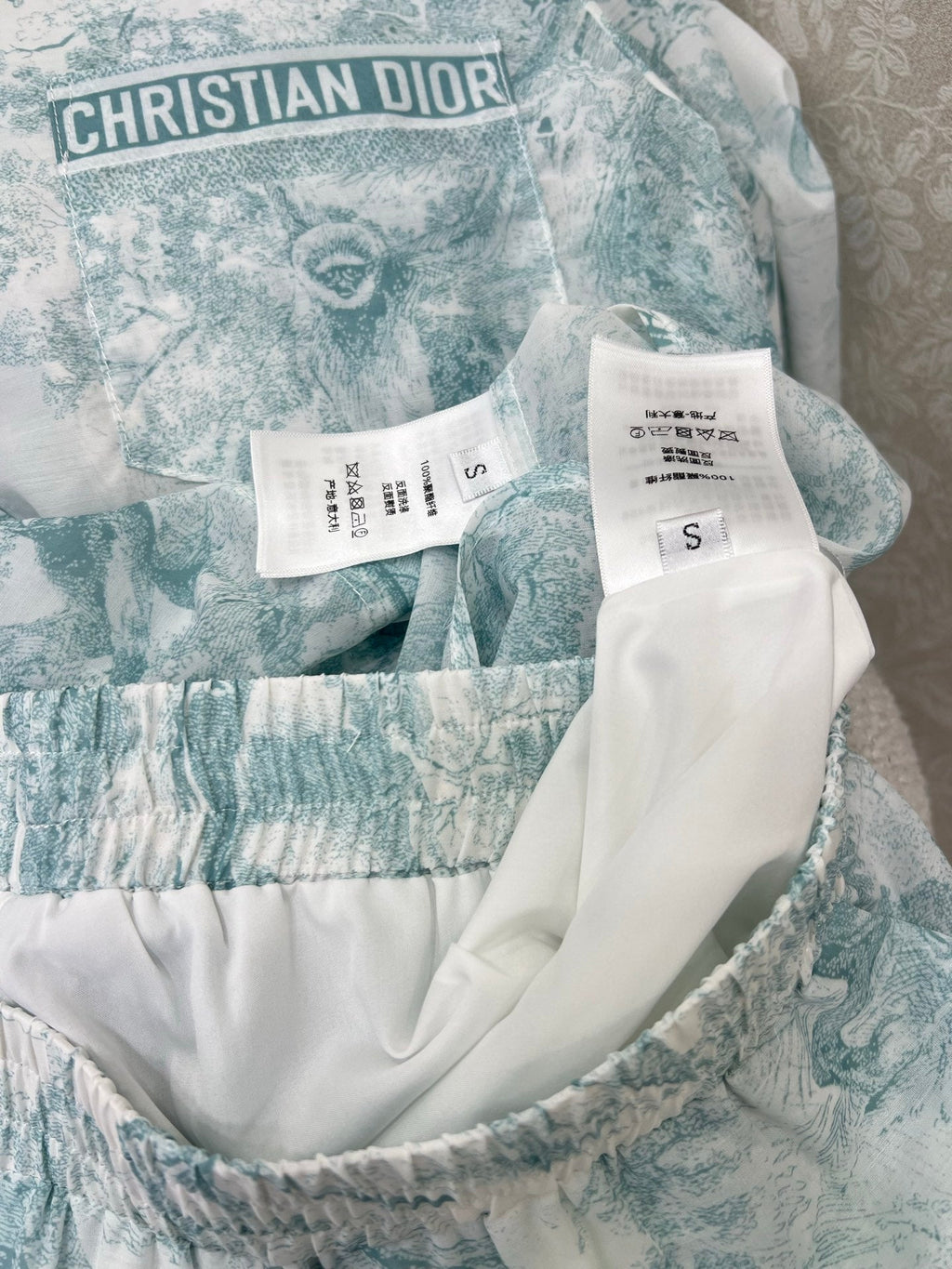DIOR SET LONG-SLEEVE SHIRT AND SHORTS 269954