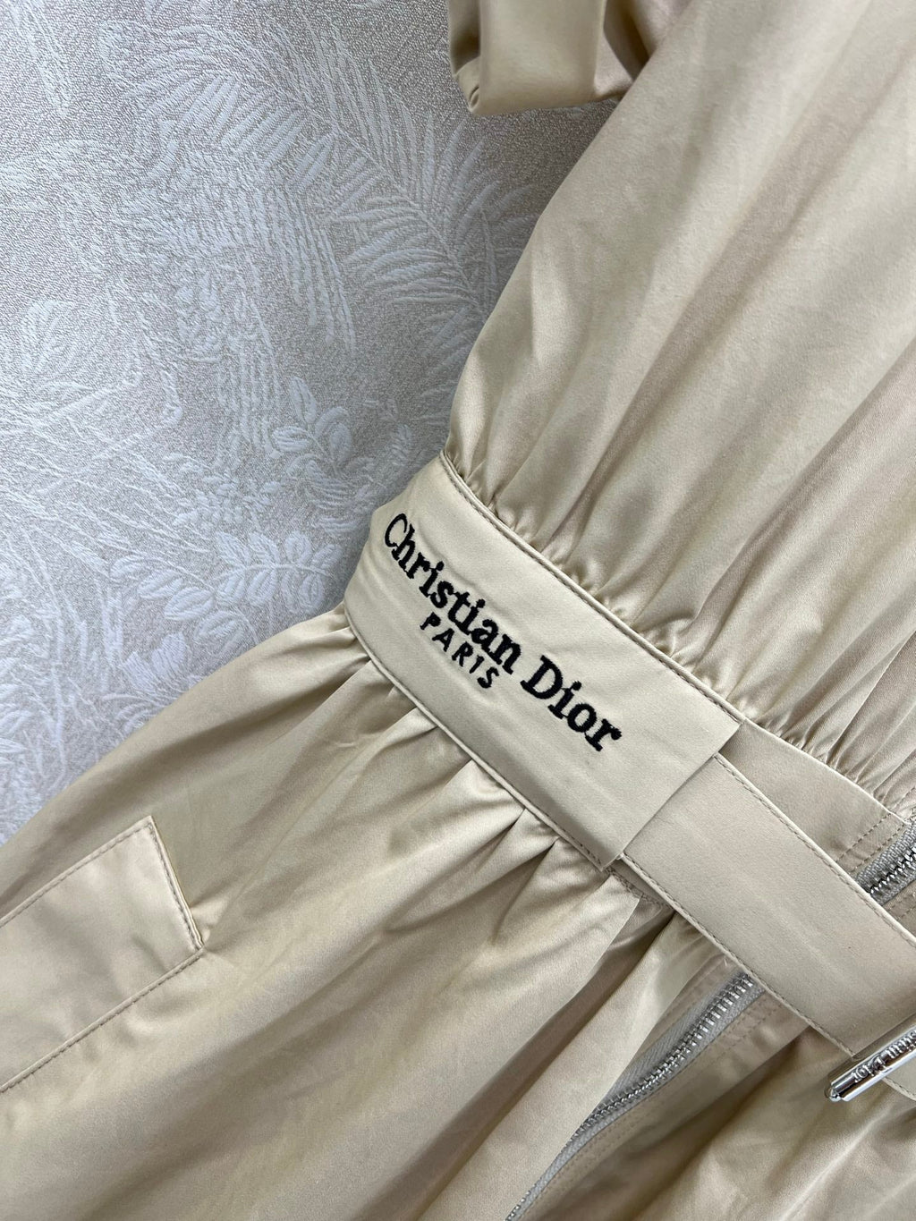 DIOR SHORT-SLEEVE DRESS WITH COLLAR 269973