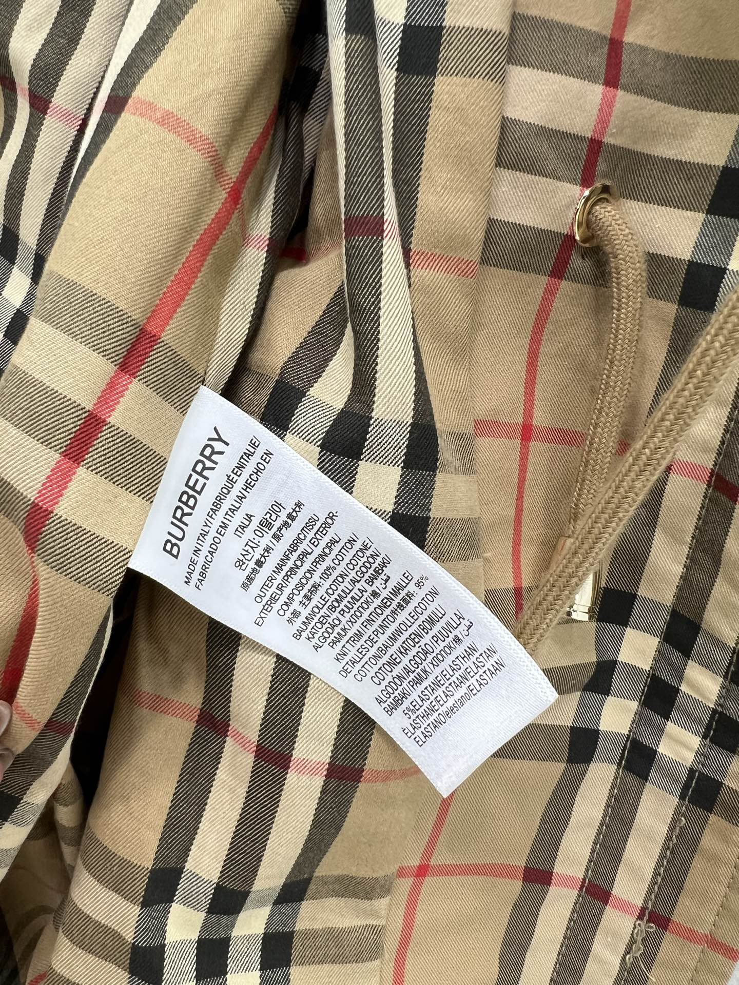 BURBERRY PLAID JACKET 275082