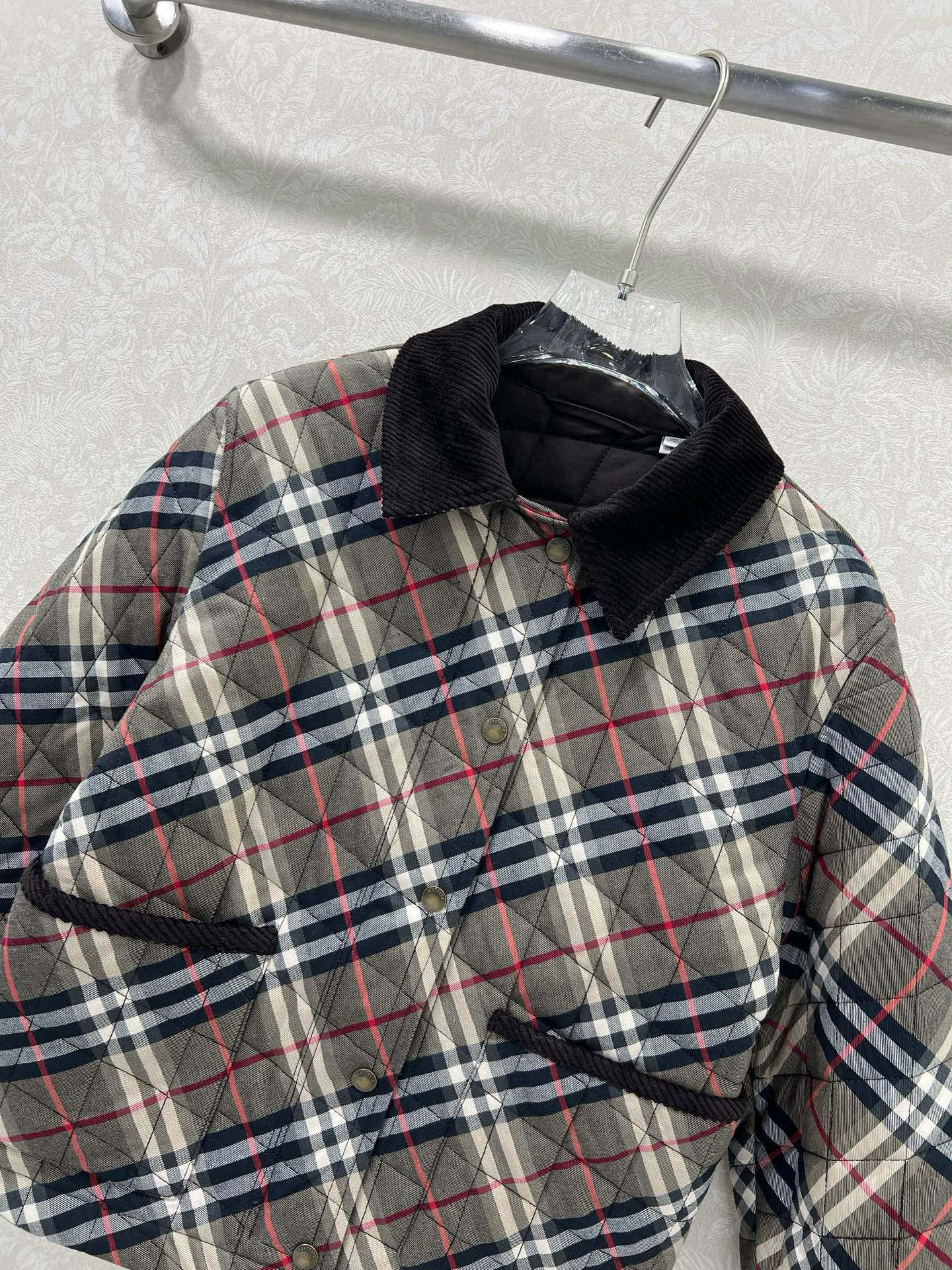BURBERRY 25S COTTON PLAID JACKET 129