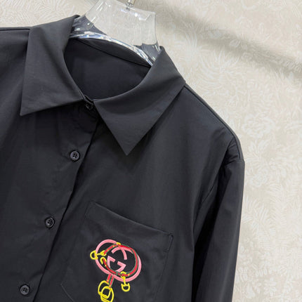 GUCCI 26S LONG-SLEEVE COLLARED SHIRT 388