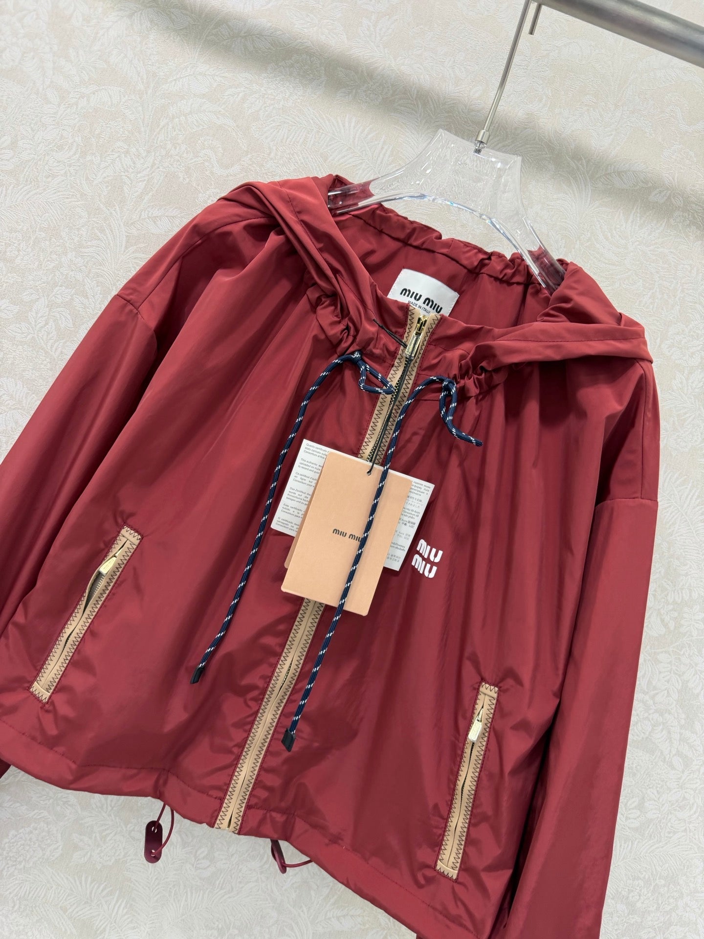 MIUMIU 26S HOODED JACKET 986