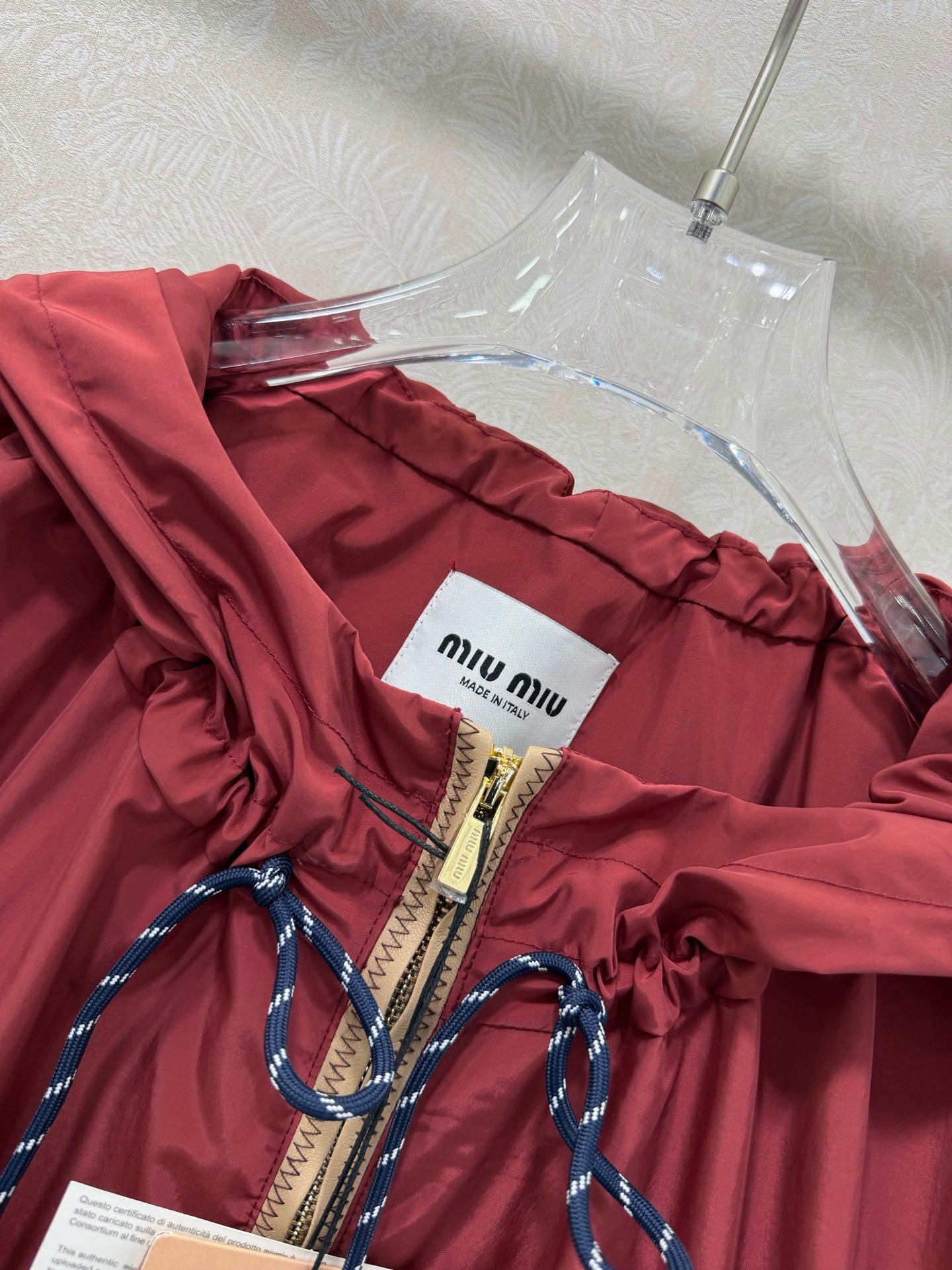 MIUMIU 26S HOODED JACKET 986