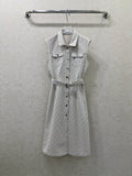 DIOR 26S SLEEVELESS MONOGRAM PRINT DRESS 1219