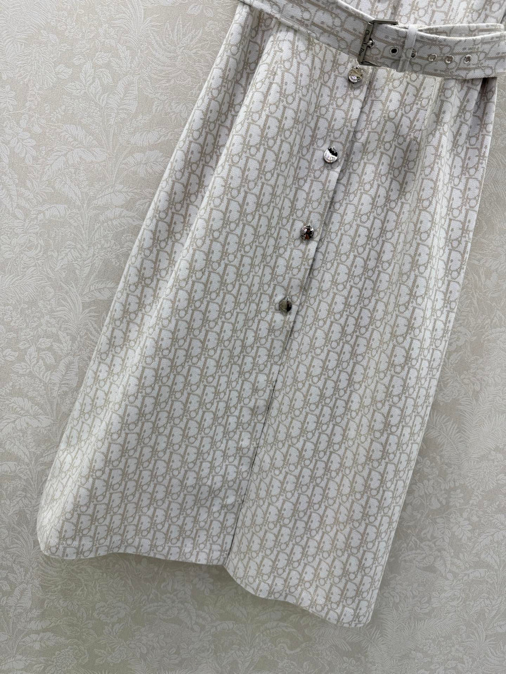 DIOR 26S SLEEVELESS MONOGRAM PRINT DRESS 1219