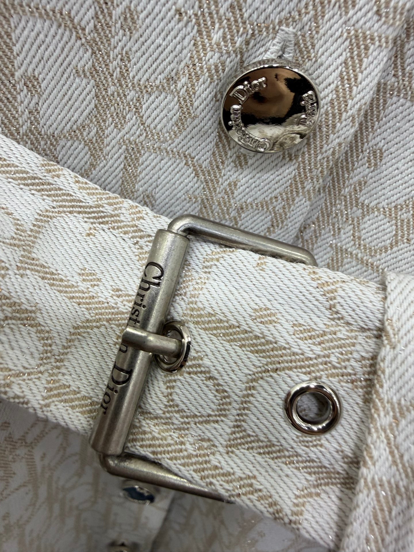 DIOR 26S SLEEVELESS MONOGRAM PRINT DRESS 1219