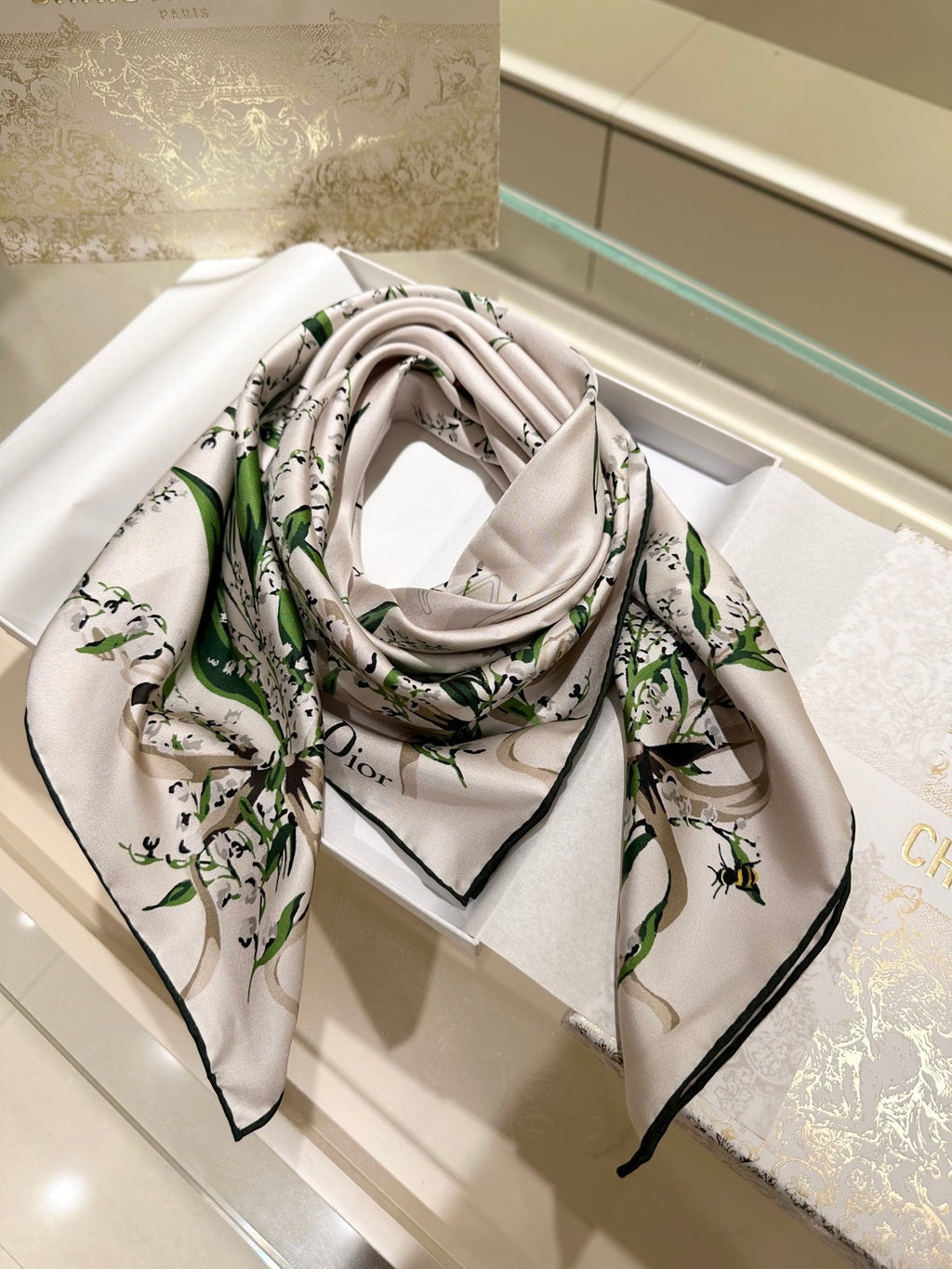 DIOR 26S SCARF 90CM IN SILK 318393