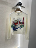 DIOR EMBROIDERED LANDSCAPE KNIT SWEATER 272312