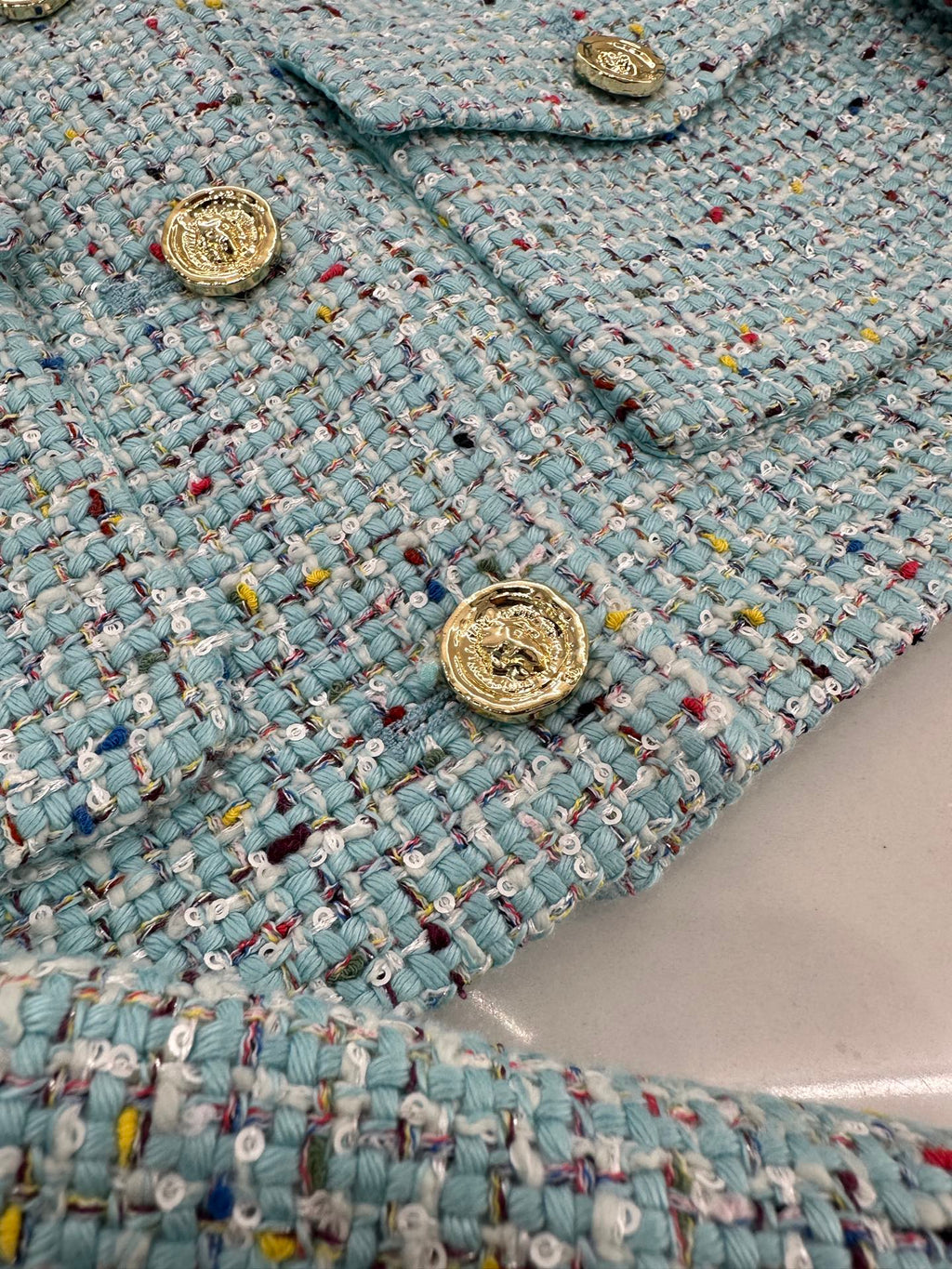 CHANEL MULTICOLOR KNITTED CARDIGAN 276610