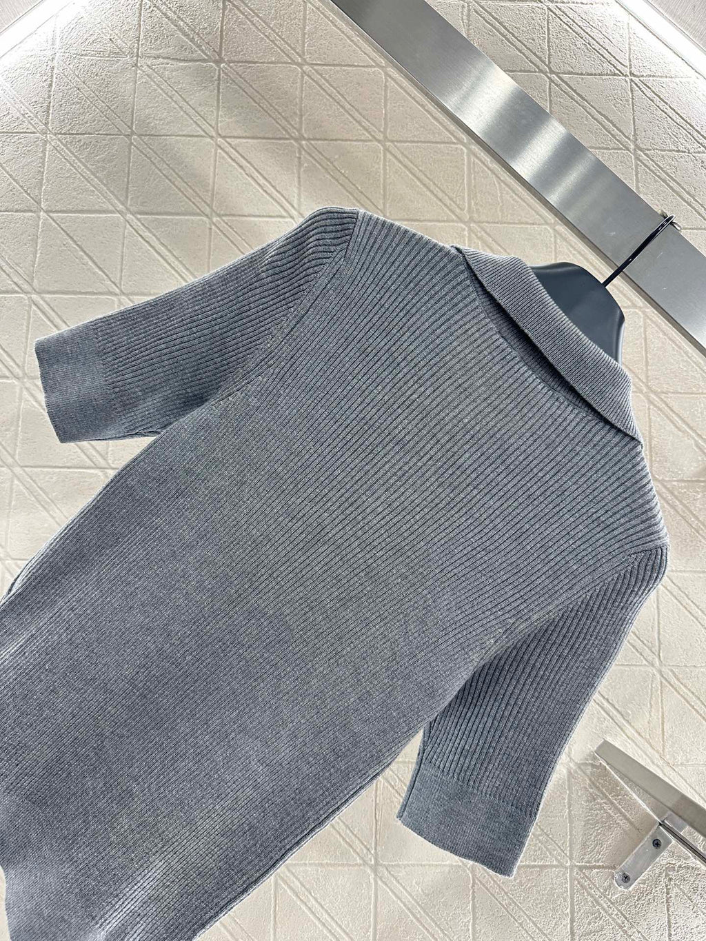 MIUMIU SHORT-SLEEVE KNIT POLO SHIRT STYLE 99