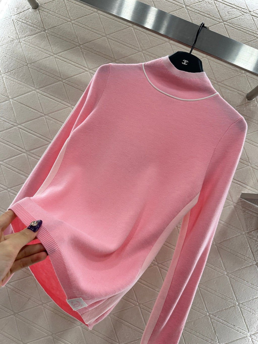 CHANEL 25S HIGH-NECK PULLOVER SWEATER 352