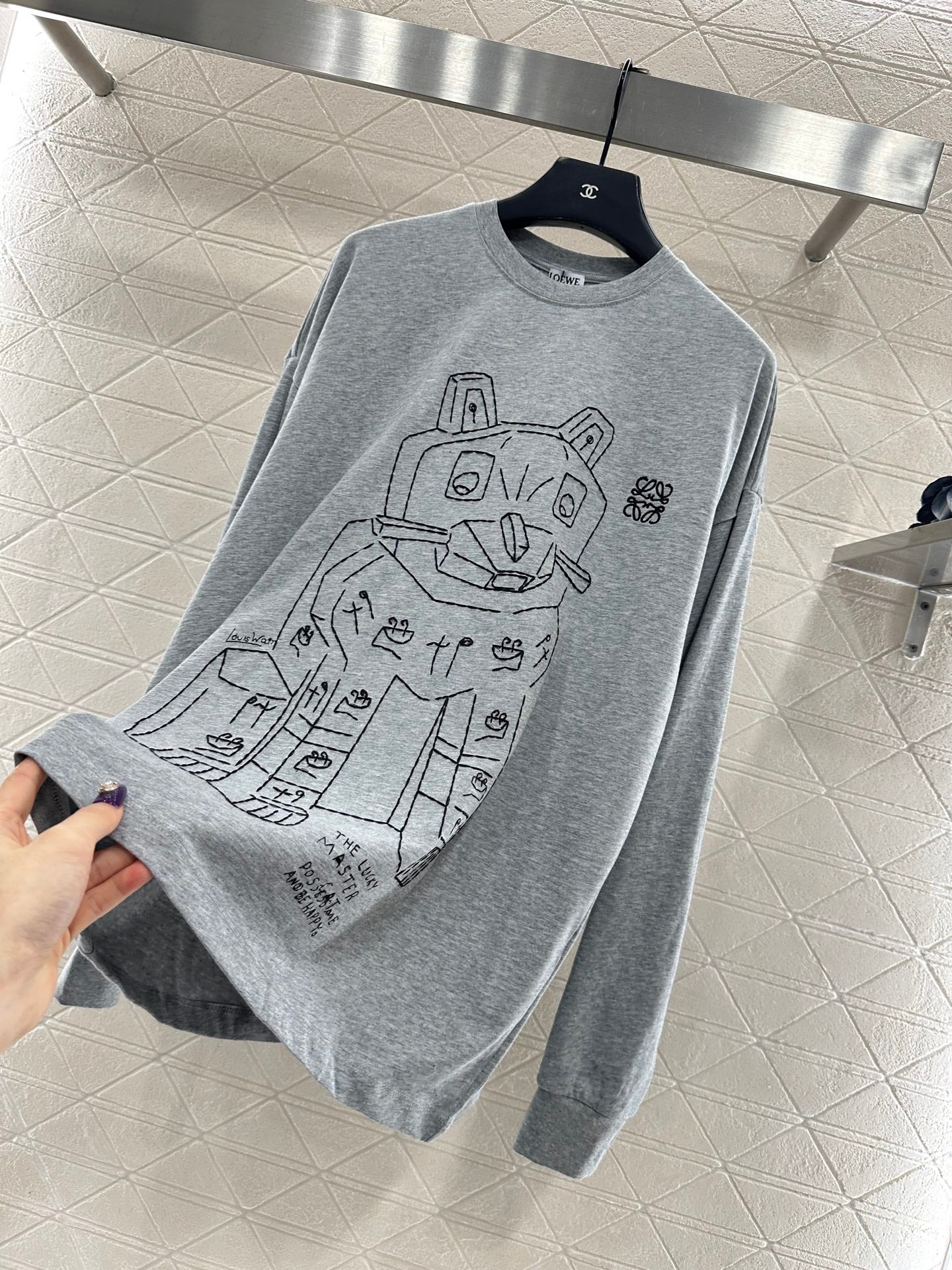 LOEWE LONG-SLEEVE CREW NECK T-SHIRT STYLE 237
