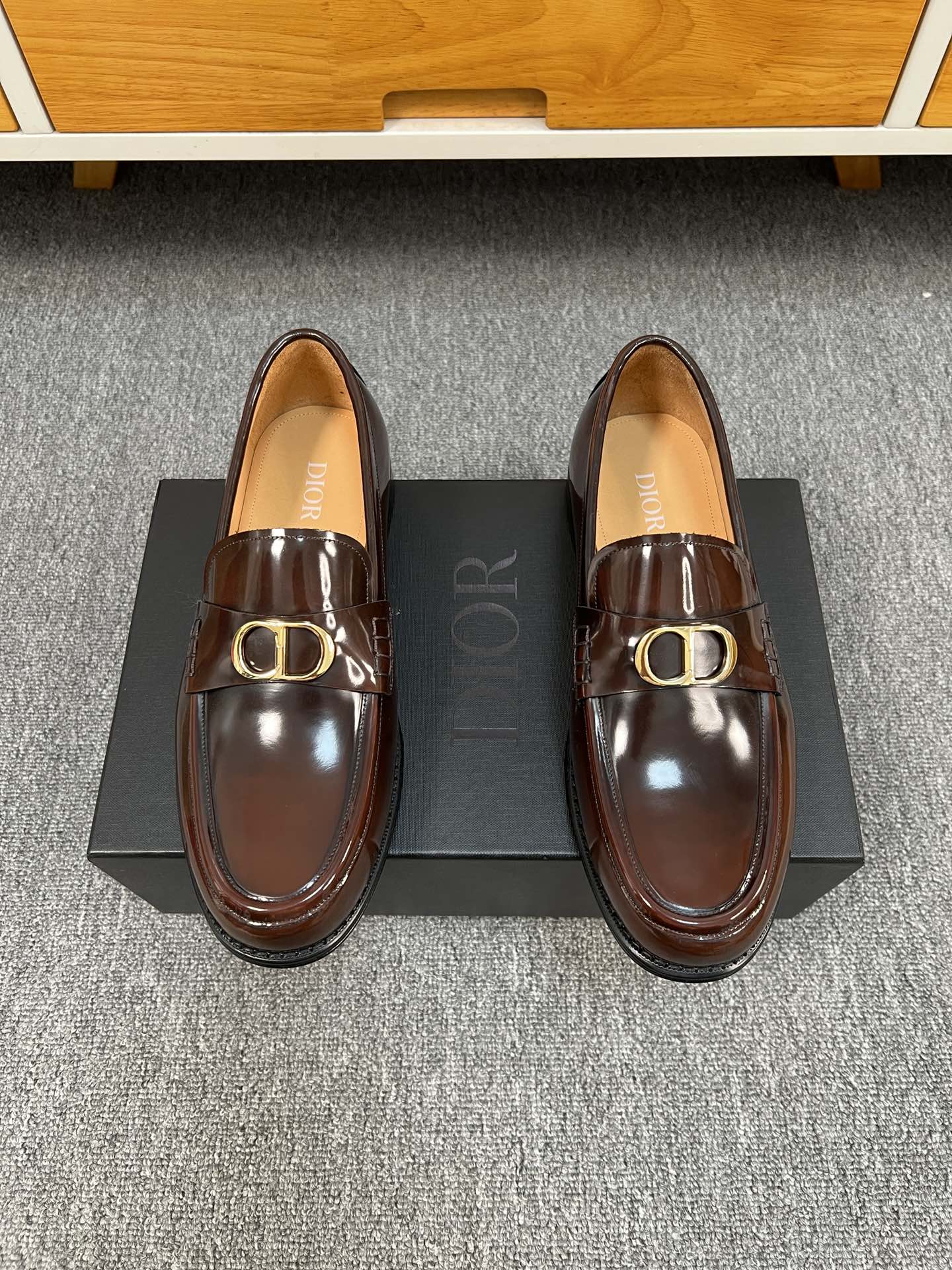 CD SYMBOL GRANVILLE LOAFER SYRUP CALFSKIN