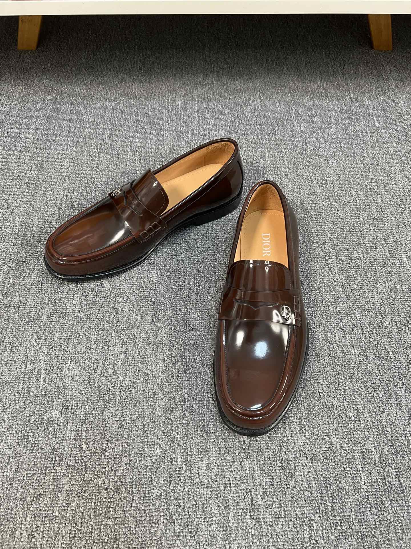 CD GRANVILLE EDGE BEADS LOAFER SYRUP CALFSKIN