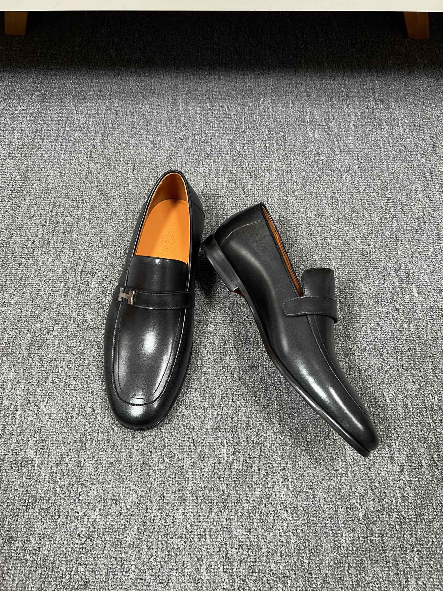 HM GIOVANNI LOAFER BLACK LAMBSKIN