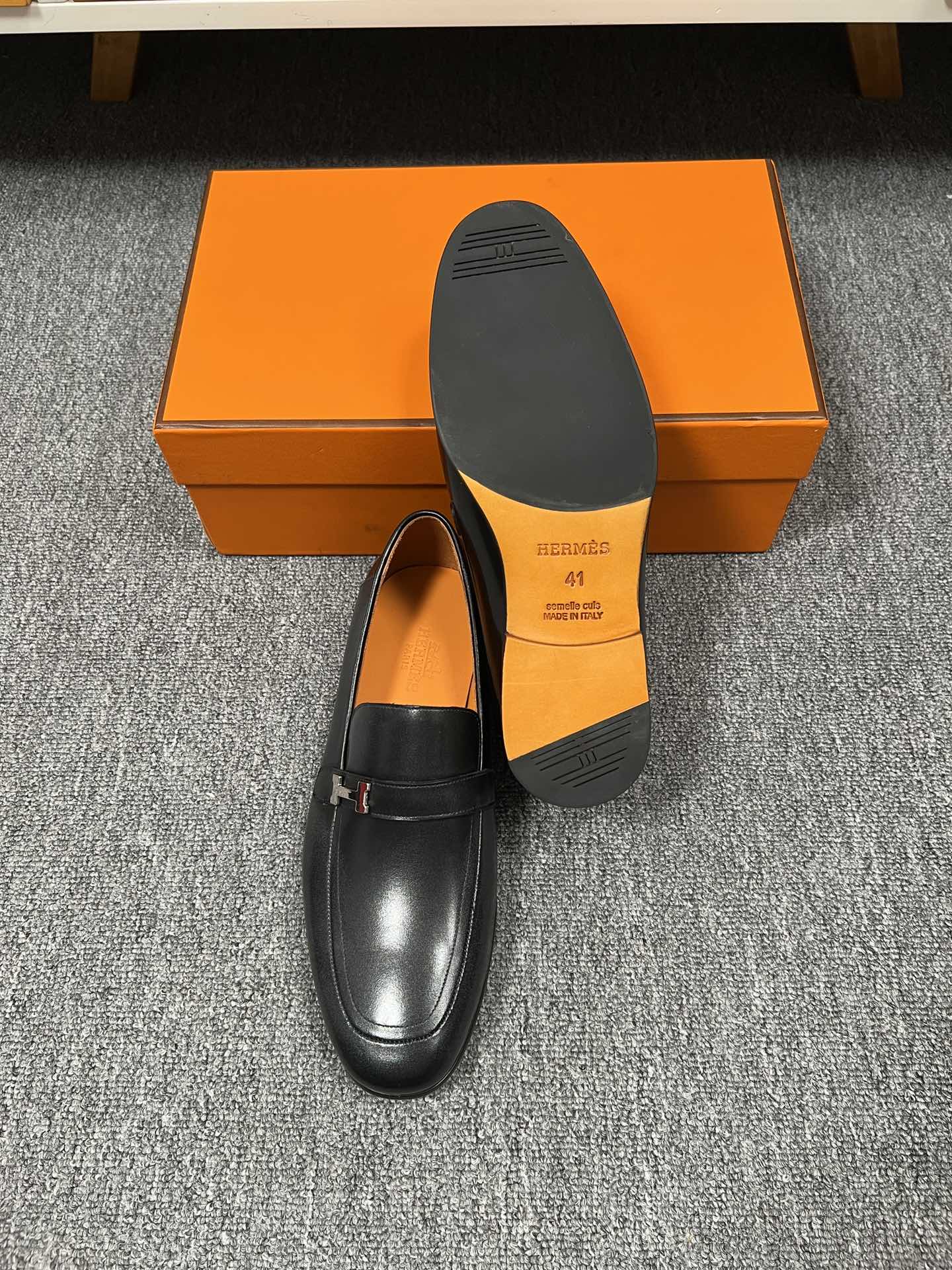 HM GIOVANNI LOAFER BLACK LAMBSKIN