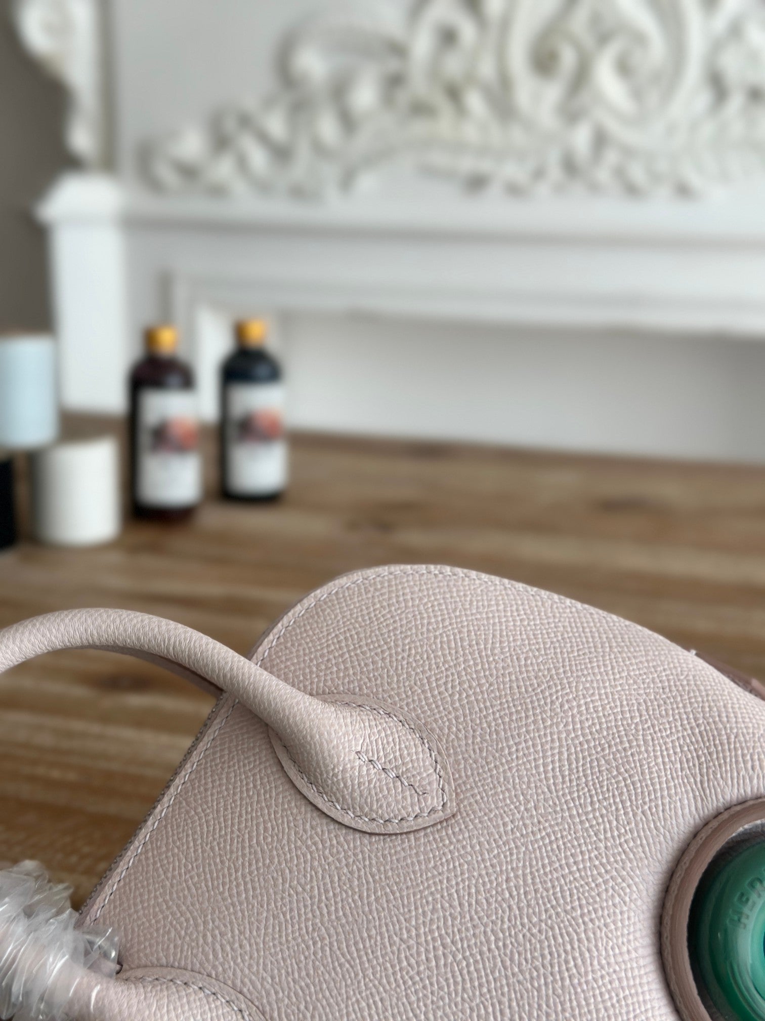 MINI BODIE ON WHEELS 20 IN LIGHT PINK EPSOM LEATHER