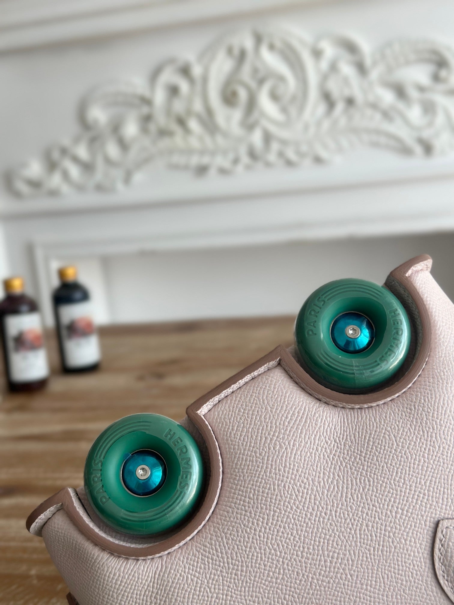MINI BODIE ON WHEELS 20 IN LIGHT PINK EPSOM LEATHER