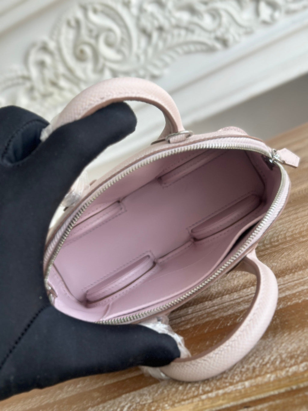 MINI BODIE ON WHEELS 20 IN LIGHT PINK EPSOM LEATHER