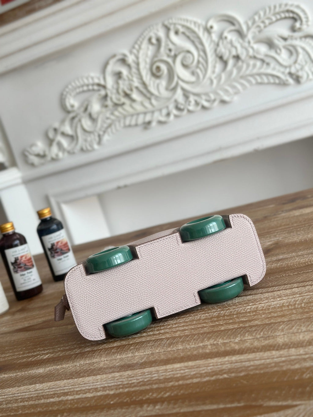 MINI BODIE ON WHEELS 20 IN LIGHT PINK EPSOM LEATHER