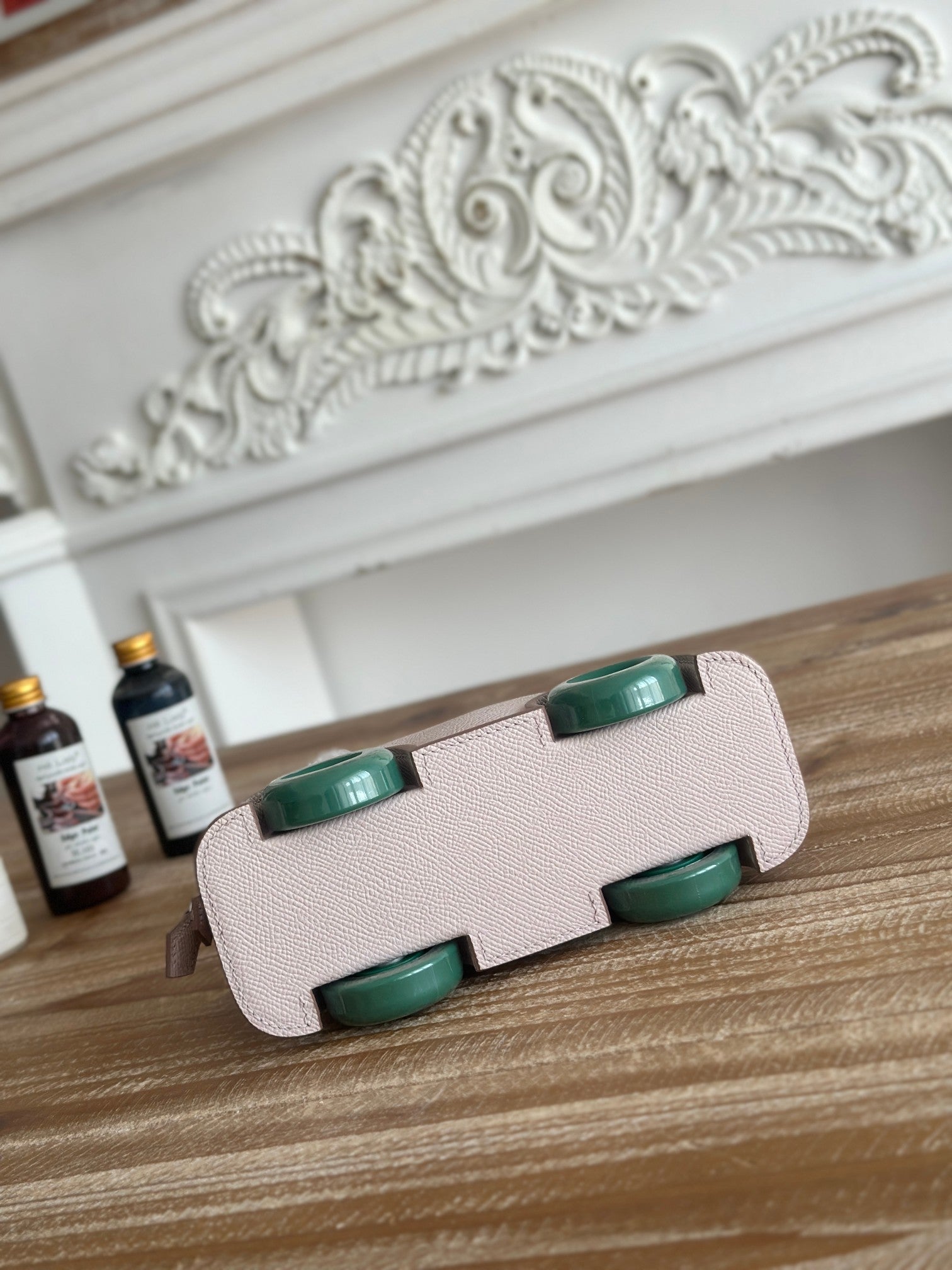 MINI BODIE ON WHEELS 20 IN LIGHT PINK EPSOM LEATHER