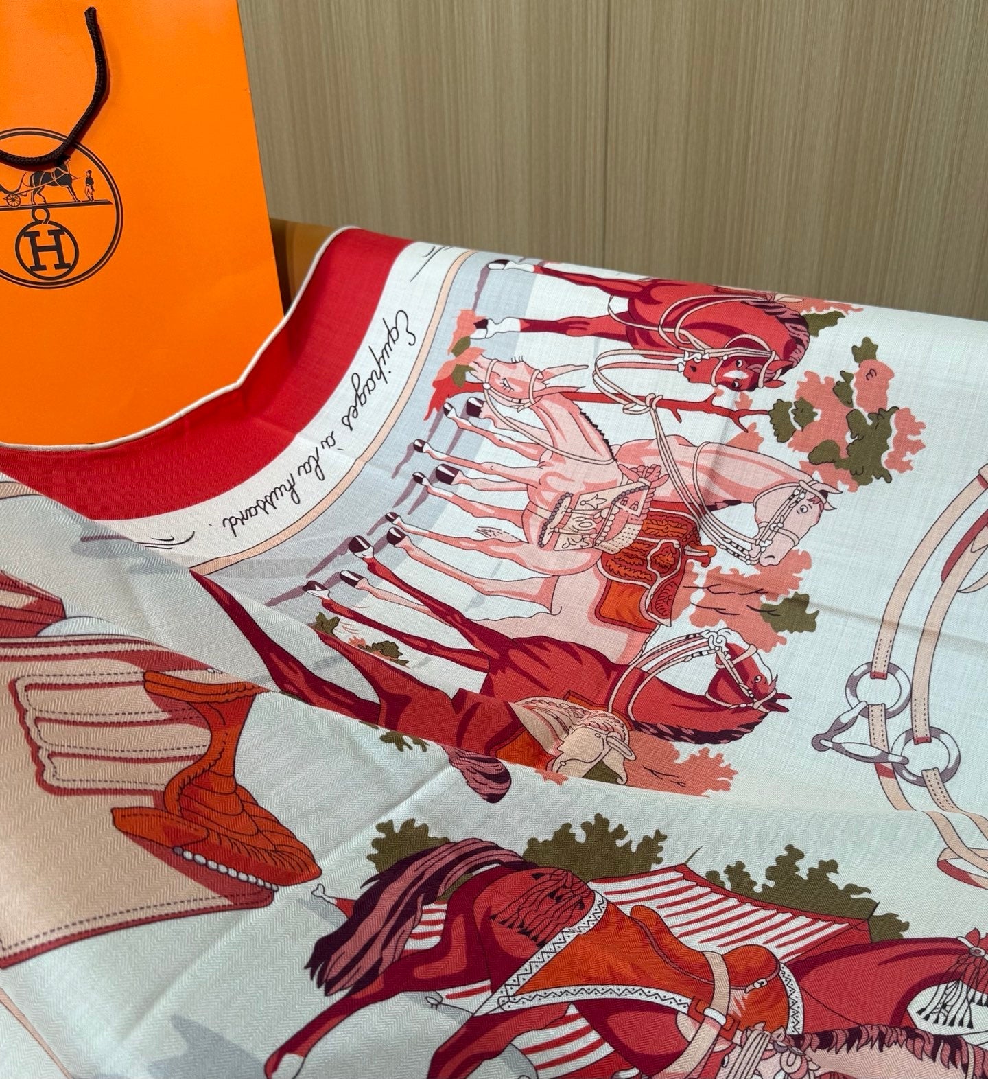 HERMES 26S SCARF 140 IN CASHMERE AND SILK 305962
