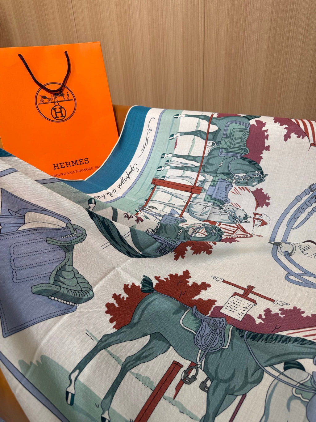 HERMES 26S SCARF 140 IN CASHMERE AND SILK 305963