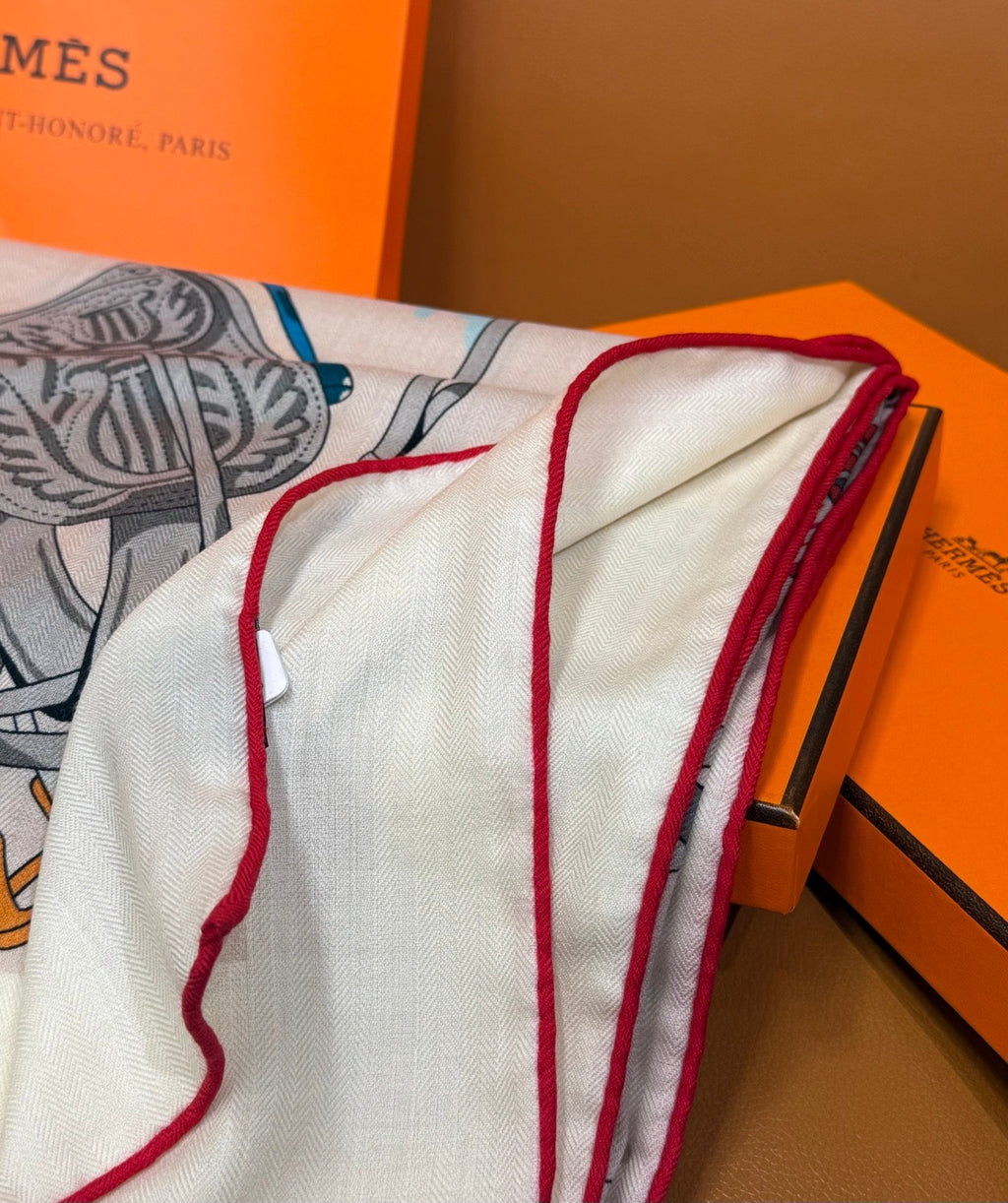 HERMES 26S SCARF 140 IN CASHMERE AND SILK 305965