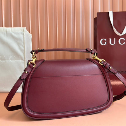 GUCCI 26S BLONDIE BAG 32 IN DARK RED CALFSKIN