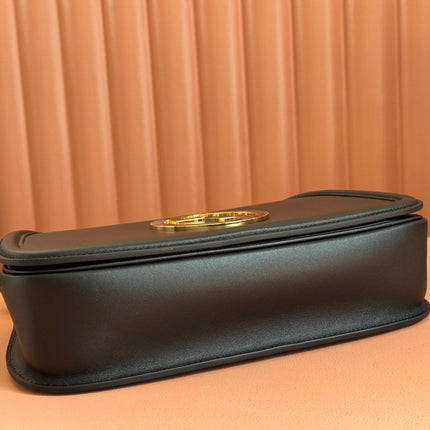 GUCCI 26S BLONDIE BAG 32 IN BLACK CALFSKIN