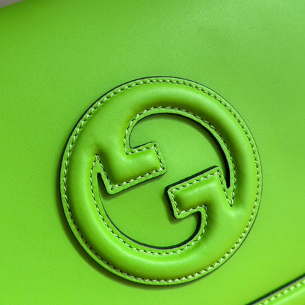 GUCCI 26S BLONDIE BAG 32 IN GREEN CALFSKIN