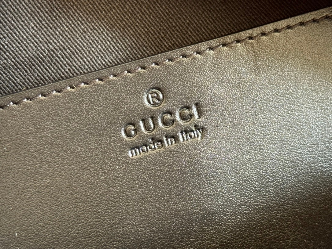 GG Marmont Small 24 in Black Calfskin and Hardware