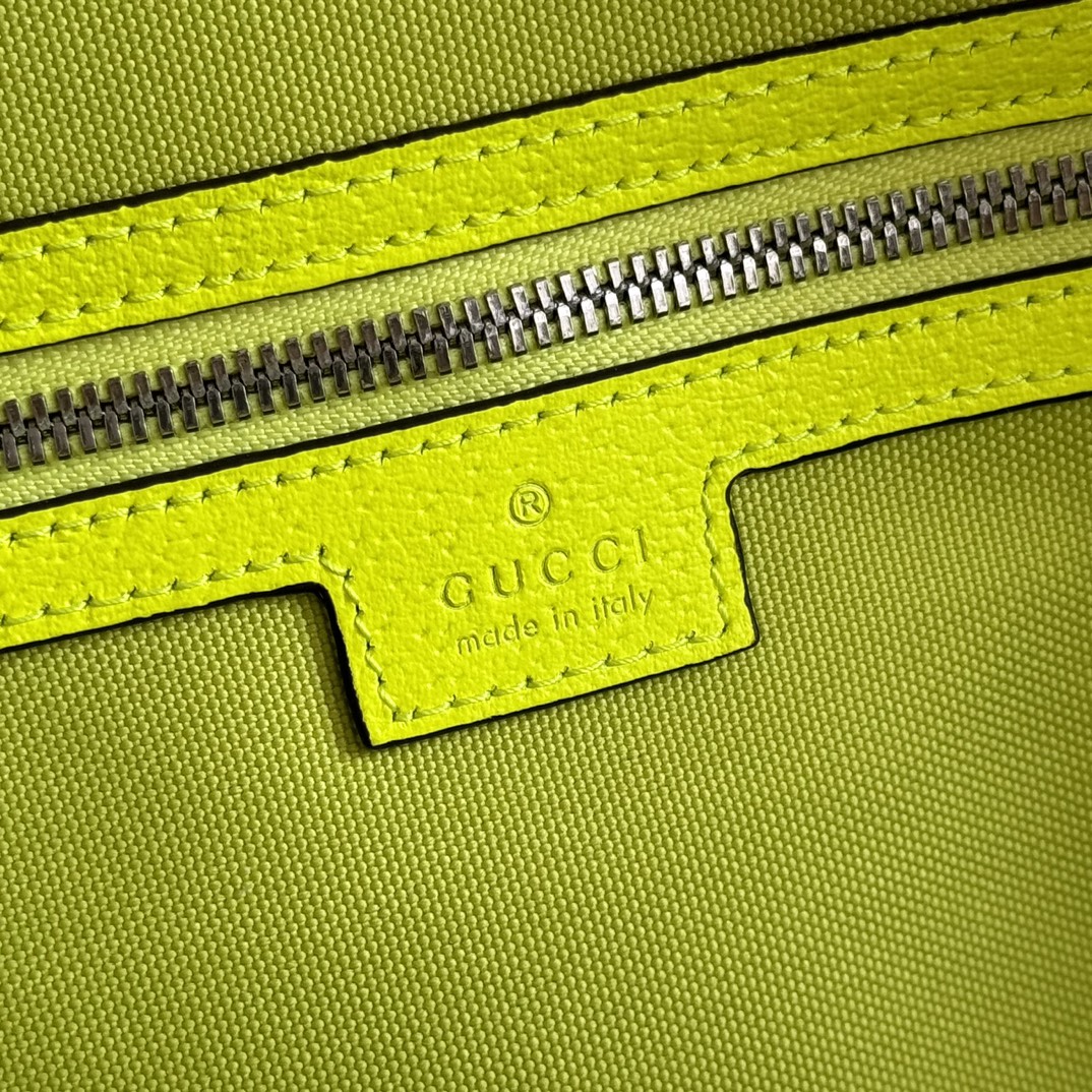 GUCCI CHROMA LARGE DUFFEL BAG 45 LIME GREEN IN GG MONOGRAM CANVAS
