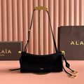 ALAIA 26S LE CLICK BAG 25 IN BLACK GRAINED CALFSKIN
