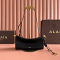 ALAIA 26S LE CLICK BAG 25 IN BLACK CALFSKIN