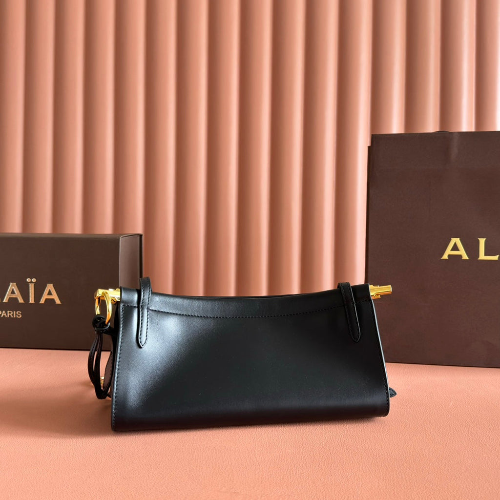 ALAIA 26S LE CLICK BAG 25 IN BLACK CALFSKIN