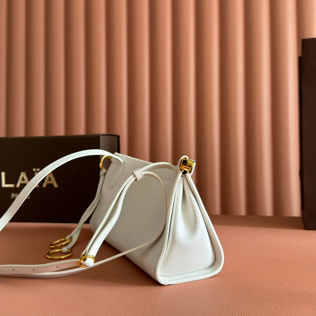 ALAIA 26S LE CLICK BAG 25 IN WHITE CALFSKIN
