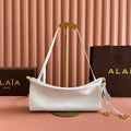 ALAIA 26S LE CLICK BAG 30 IN WHITE CALFSKIN