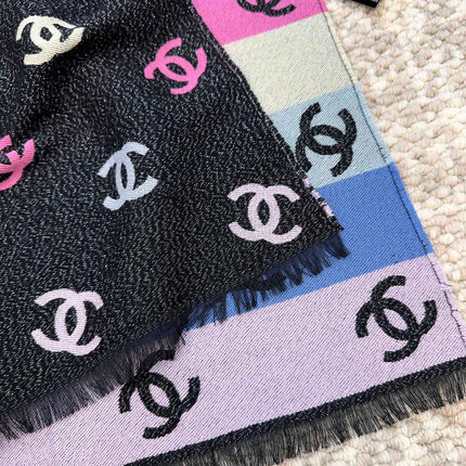 CHANEL 25S SCARF 187 IN CASHMERE 876277