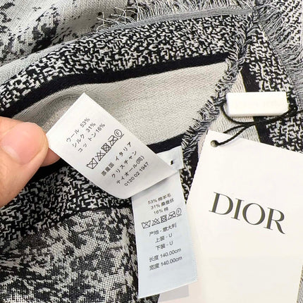 DIOR 26S SCARF 140 IN CASHMERE AND SILK 513541