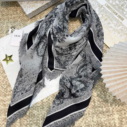 DIOR 26S SCARF 140 IN CASHMERE AND SILK 513541