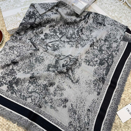 DIOR 26S SCARF 140 IN CASHMERE AND SILK 513541