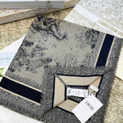 DIOR 26S SCARF 140 IN CASHMERE AND SILK 513542