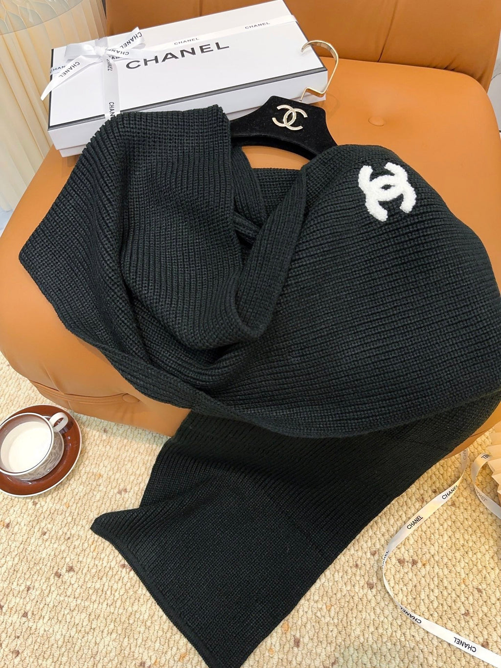 CHANEL 25S SCARF 175 IN WOOL 991922
