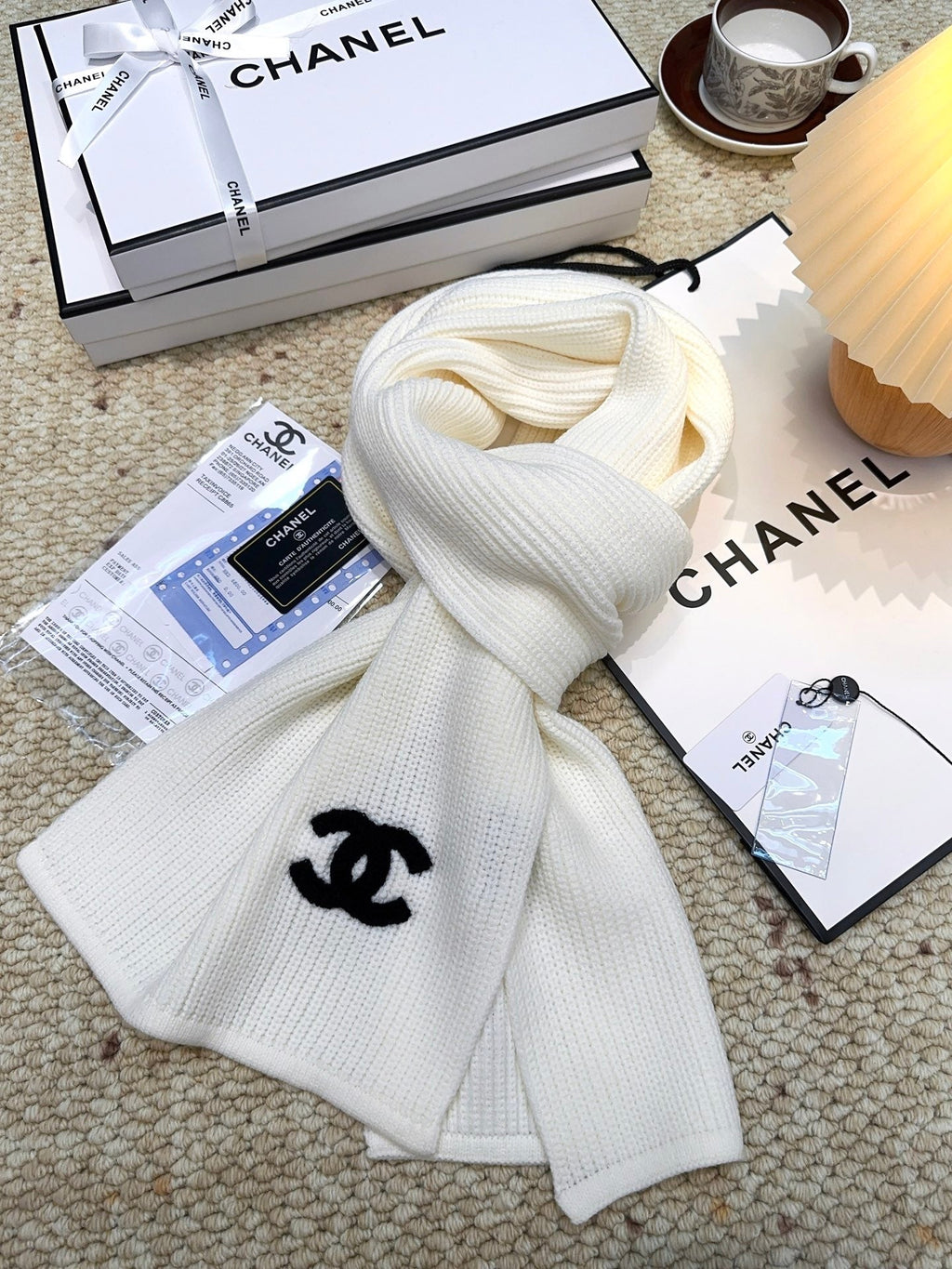CHANEL 25S SCARF 175 IN WOOL 991923
