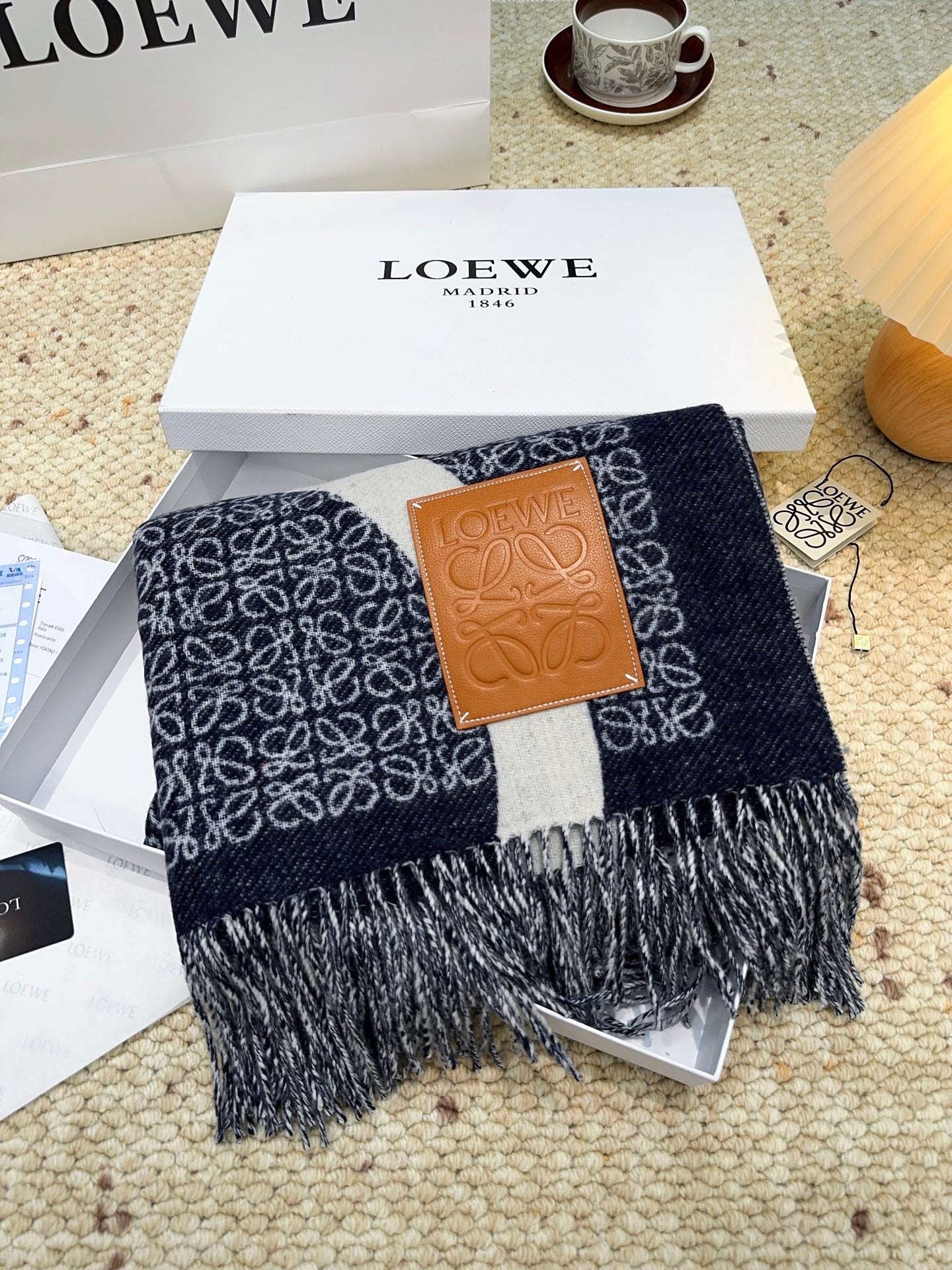LOEWE 26S SCARF 140 IN CASHMERE 863981